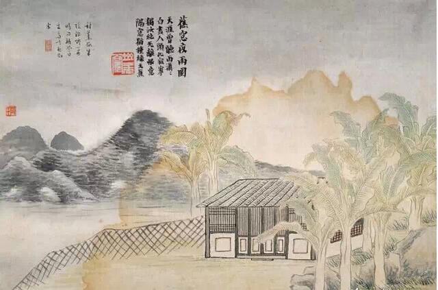 蕉窗夜雨(图源网络)