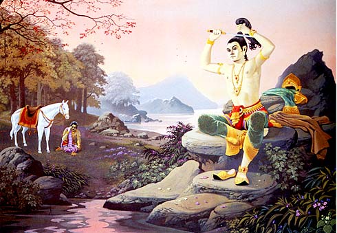 《佛陀画传》-慧剑削发为僧（释迦牟尼佛-乔达摩&middot;悉达多）4