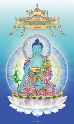 药师佛-唐卡祥和