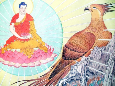 在家修行之断淫欲,应善巧方便(西方极乐世界图)