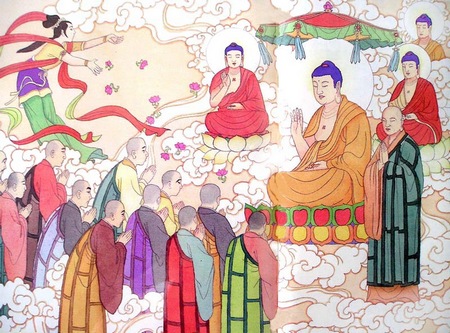 见圣境不执著是好事－西方极乐世界图