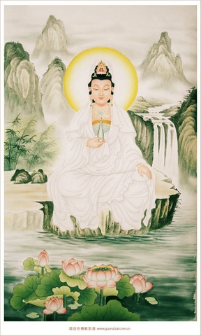 观世音菩萨－佛教图片－佛教故事　一切都在燃烧之中