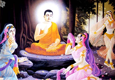 《佛陀画传》-悉达多驱逐魔女（释迦牟尼佛-乔达摩&middot;悉达多）8