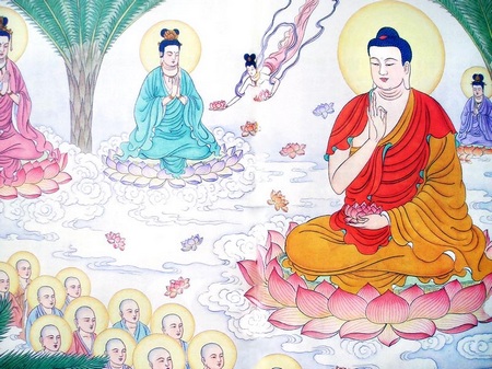 身做千灯－西方极乐世界图