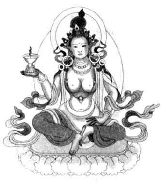 日月灯明佛 持灯菩萨