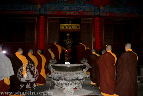 农历大年初二  少林寺僧众初祖庵礼祖