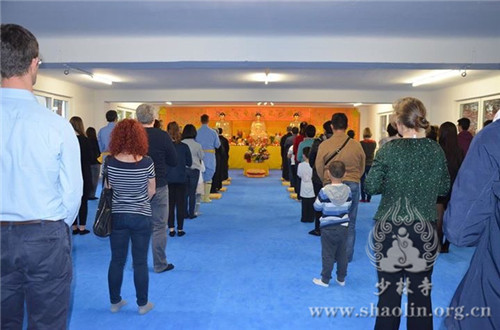 奥地利少林文化中心举行浴佛节祈福法会